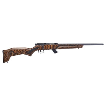 Picture of Savage Arms Mark II Minimalist Full Size 22 LR 10+1 18" Matte Black Steel Threaded Barrel, Matte Black Carbon Steel Drilled & Tapped Receiver, Boyd's Minimalist Natural Brown Laminate Stock 26737