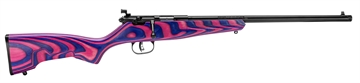 Picture of Savage Arms Rascal Youth 22 LR 1rd 16.12" Matte Blued Barrel, Matte Blued Carbon Steel Receiver, Boyd's Minimalist Pink & Purple Hybrid Laminate Stock, Right Hand 13797