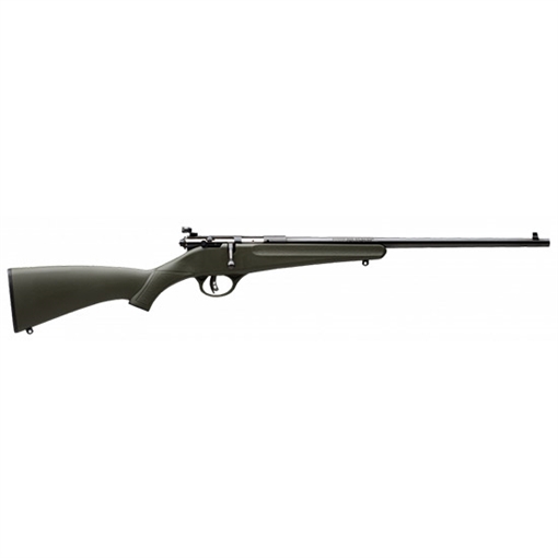 Picture of Savage Arms Rascal Youth 22 LR 1rd 16.13" Matte Black Sporter Barrel, Matte Black Carbon Steel Receiver, Green Fixed Synthetic Stock, Right Hand 13790