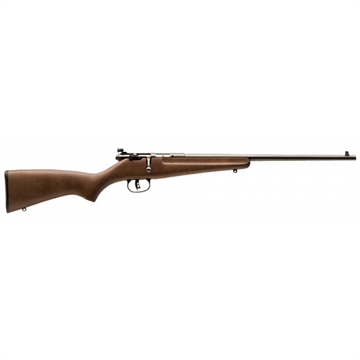 Picture of Savage Arms Rascal Youth 22 LR 1rd 16.13" Matte Black Sporter Barrel, Matte Black Carbon Steel Receiver, Satin Brown Fixed Wood Stock, Right Hand 13815