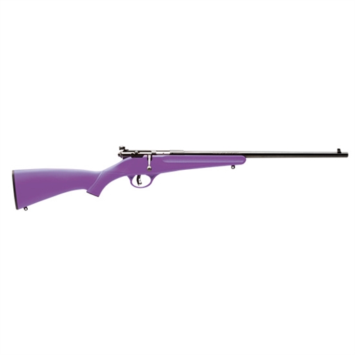 Picture of Savage Arms Rascal Youth 22 LR 1rd 16.13" Matte Black Sporter Barrel, Matte Black Carbon Steel Receiver, Purple Fixed Synthetic Stock, Right Hand 13783