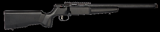 Picture of Savage Arms Rascal Target Youth 22 LR 1rd 16.12" Matte Black Threaded Barrel, Matte Black Picatinny Rail Carbon Steel Receiver, Matte Black Fixed Wood Stock, Right Hand 13823