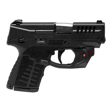 Picture of Savage Arms Stance Black Manual Safety Laser Handgun 9mm Luger 7rd Magazines 3.2" Barrel Black 67016D