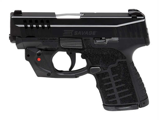 Picture of SAVAGE STANCE MC9 HGA 9MM 3.2IN BBL BLACK 1-7R & 1-10RD MAG VIRIDIAN GREEN LASER 67047
