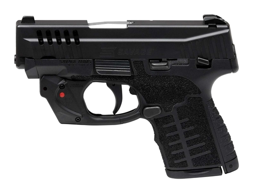 Picture of SAVAGE STANCE MC9MS HGA 9MM 3.2IN BBL BLACK 1-7R & 1-10RD MAG AMBI MANUAL SAFETY VIRIDIAN GRN LASER 67046