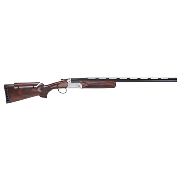 Picture of Stevens 555 Trap 12 Gauge 3" 1rd 30" Vent Rib Barrel, Silver Aluminum Receiver, Turkish Walnut Fixed Adjustable Comb Stock Ambidextrous 23222