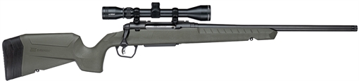 Picture of Savage AXIS 2 XP Green Rifle .308 Win 4rd Magazine 20" Threaded Barrel 3-9x40 Scope Synthetic Green Stock 33165