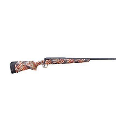 Picture of SAVAGE AXIS II RIB 308 WIN RED WHITE & BLUE EDITION 22IN BBL 4RD BX MAG 57502