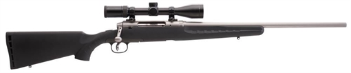 Picture of Savage Arms Axis II XP Full Size 223 Rem 4+1 22" Matte Sporter Barrel, Matte Stainless Steel Receiver Drilled & Tapped, Matte Black Fixed Synthetic Stock, Bushnell Banner 3-9x40mm, Right Hand 57101