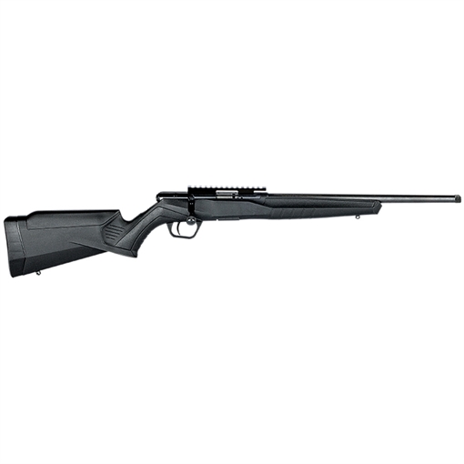 Picture of Savage Arms B Series FVSR Full Size 22 LR 10+1 16.25" Matte Black Heavy Button Rifled Barrel, Matte Black Drilled & Tapped Carbon Steel Receiver, Matte Black Fixed Synthetic Stock, Right Hand 70203