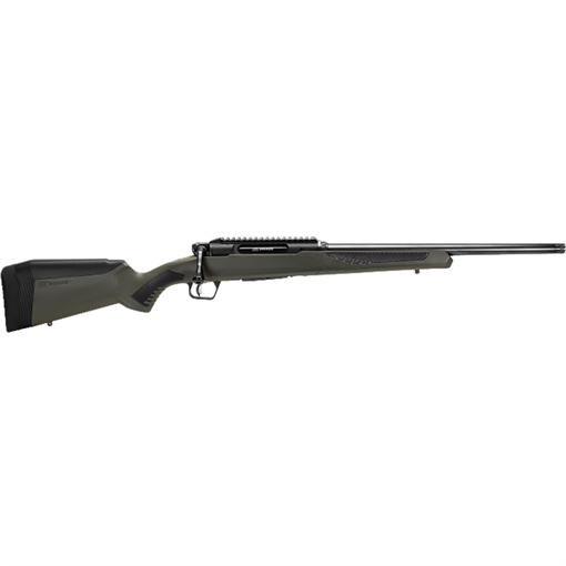 Picture of Savage Arms Impulse Hog Hunter Full Size 300 Win Mag 3+1 24" Matte Black Threaded Barrel, Matte Black Aluminum Receiver w/Picatinny Rail, Matte OD Green AccuStock Synthetic Stock, Ambidextrous 57656