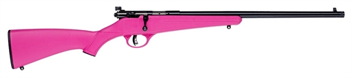 Picture of SAVAGE ARMS RASCAL F-SR YOUTH 22LR 16.125IN BARREL 1RD PINK SYN STK TB 13811 13811