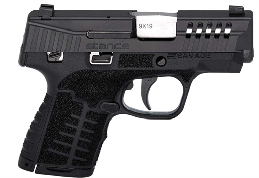 Picture of SAVAGE STANCE MC9MS HGA 9MM 3.2IN BBL BLACK 1-7R & 1-10RD MAG AMBI MANUAL SAFETY TRUGLO NS 67036