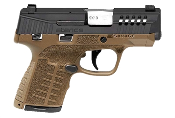 Picture of SAVAGE STANCE MC9MS HGA 9MM 3.2IN BBL FDE 1-7R & 1-8RD MAG AMBI MANUAL SAFETY TRUGLO NS 67006