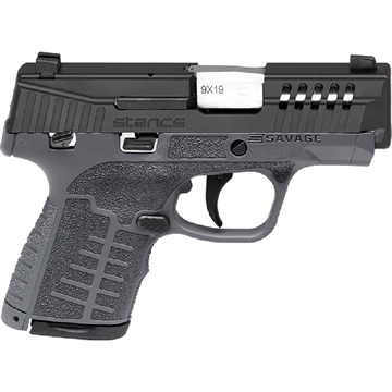 Picture of SAVAGE STANCE MC9MS HGA 9MM 3.2IN BBL GRAY 1-7R & 1-10RD MAG AMBI MANUAL SAFETY TRUGLO NS 67044