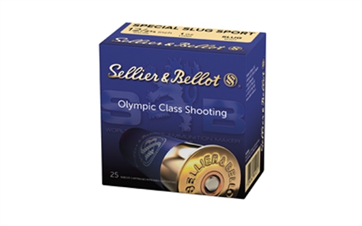 Picture of Sellier & Bellot Shotgun 12Gauge 2.75" 1oz Rifled Slug Shot 25 Per Box/10 Case SB12SLUG