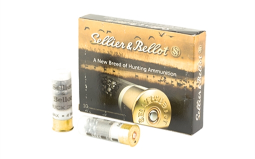 Picture of Sellier & Bellot Hunting 12Gauge 2.75" 21Pellets 1 1/8oz 4Buck Shot 10 Box/25 Case SB12BSH