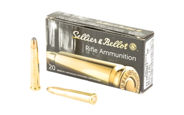 Picture of Sellier & Bellot Rifle 22Hornet 45gr Soft Point 20 Per Box/90 Case SB22HB