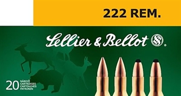 Picture of Sellier & Bellot Rifle 222Rem 50gr Soft Point 20 Per Box/60 Case SB222A