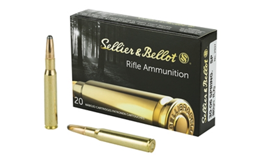 Picture of Sellier & Bellot Rifle 30-06Springfield 180gr Soft Point 20 Per Box/20 Case SB3006B