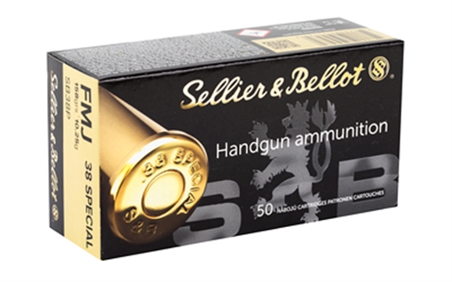 Picture of Sellier & Bellot Pistol, 38 Special, 158 Grain, Full Metal Jacket, 1000 Round Case SB38P