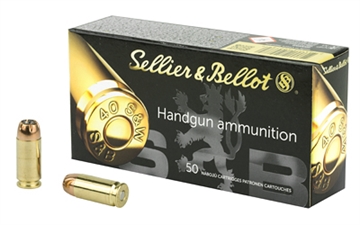 Picture of Sellier & Bellot Handgun 40S&W 180gr Jacketed Hollow Point 50 Per Box/20 Case SB40C