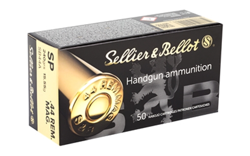 Picture of Sellier & Bellot Pistol, 44 Mag, 240 Grain, Soft Point, 600 Rounds SB44A