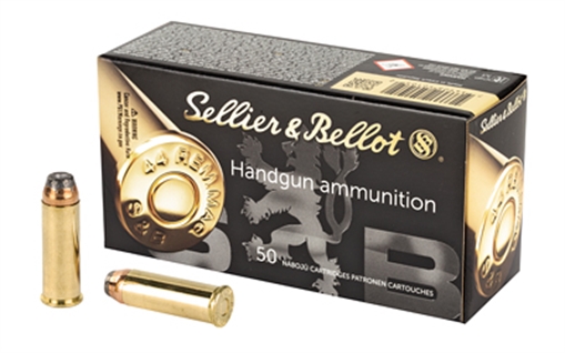 Picture of Sellier & Bellot Handgun 44RemMag 240gr Semi Jacketed Hollow Point 50 Per Box/12 Case SB44C