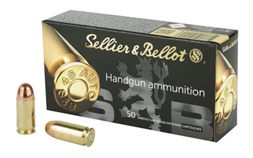 Picture of Sellier & Bellot Handgun 45ACP 230gr Full Metal Jacket 50 Per Box/20 Case SB45A