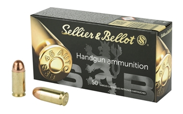 Picture of Sellier & Bellot Handgun 45ACP 230gr Full Metal Jacket 50 Per Box/20 Case SB45A