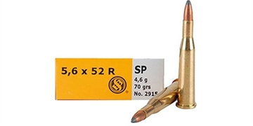 Picture of Sellier & Bellot Rifle 5.6mmx52R 70gr Soft Point 20 Per Box/25 Case SB5652RA