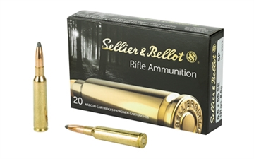 Picture of Sellier & Bellot Rifle 6.5x55Swedish 131gr Soft Point 20 Per Box/20 Case SB6555A