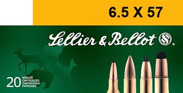 Picture of SELLIER & BELLOT AMO 6.5X57 MAUSER 131GR SP 20-RD ( 20 BOXES PER CASE ) SB6557A