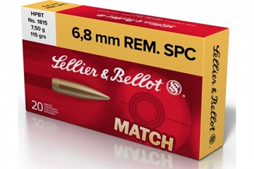 Picture of Sellier & Bellot Rifle 6.8mmRemSPC 115gr Hollow Point Boat Tail 20 Per Box/30 Case SB68D