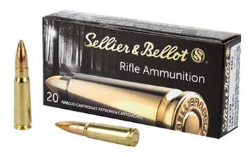 Picture of Sellier & Bellot Rifle, 762X39, 124 Grain, Full Metal Jacket, Non-Magnetic Projectile, 20 Round Box SB76239A