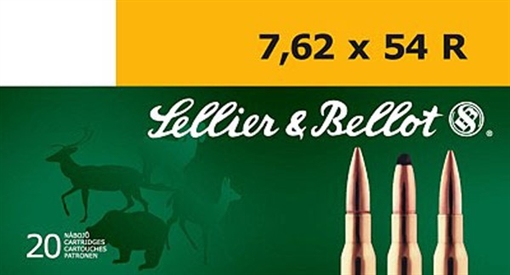 Picture of Sellier & Bellot Rifle 7.62x54mmR 174gr Hollow Point Boat Tail 20 Per Box/20 Case SB76254RD