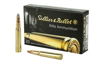 Picture of Sellier & Bellot Rifle 8x57JS 196gr Soft Point Cut Through Edge 20 Per Box/20 Case SB857JSB