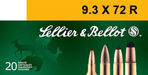 Picture of Sellier & Bellot Rifle 9.3mmx72R 193gr Soft Point 20 Per Box/20 Case SB9372RA