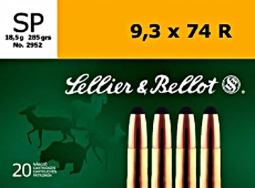 Picture of SELLIER & BELLOT AMO 9.3X74R 285GR SP 20-RD ( 20 BOXES PER CASE ) SB9374RA
