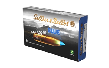 Picture of Sellier & Bellot Exergy Blue Bullet, Rifle Ammunition, 30-06 Springfield, 165 Grains, Lead Free Tipped Boat Tail, 20 Rounds per Box, 240 Rounds per Case SB3006XA