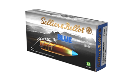 Picture of Sellier & Bellot Exergy Blue Bullet, Rifle Ammunition, 6.5 Creedmoor, 120 Grains, Lead Free Tipped Boat Tail, 20 Rounds per Box, 240 Rounds per Case SB65XA