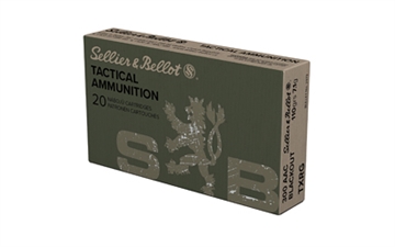 Picture of Sellier & Bellot Exergy Blue Bullet, Rifle Ammunition, 300 Blackout, 110 Grains, Lead Free Tipped Boat Tail, 20 Rounds per Box, 1000 Rounds per Case SB300BLKXA