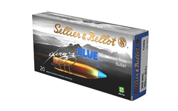 Picture of Sellier & Bellot Exergy Blue Bullet, Rifle Ammunition, 308 Winchester, 165 Grains, Lead Free Tipped Boat Tail, 20 Rounds per Box, 240 Rounds per Case SB308XA