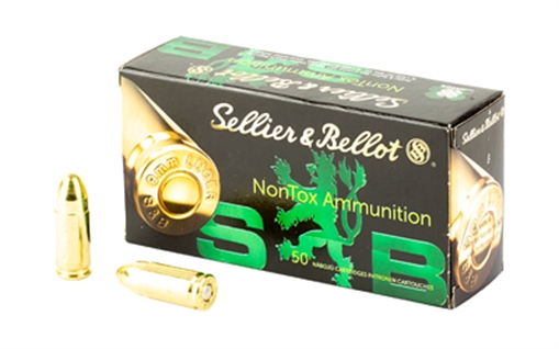 Picture of Sellier & Bellot Pistol, 9MM, 115 Grain, Full Metal Jacket, Non Toxic, 50 Round Box SB9NTA