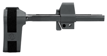 Picture of SB Tactical Adjustable Stabilizing Brace for HK MP5/MP5K Reverse Stretch Clones Black not compatible with SDS Mac 5Ks. HKPDW-01-SB HKPDW01SB