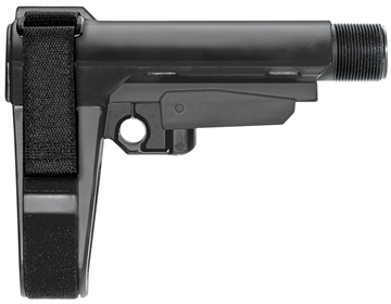 Picture of SB Tactical SBA3 Pistol Stabilizing Brace - Black Mil-Spec Carbine Buffer Compatible SBA3X-01-SB SBA3X01SB