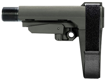 Picture of SB Tactical SBA3 X Synthetic Stealth Gray 5-Position Adjustable for AR-Platform (Tube Not Included) SBA3X03MSB