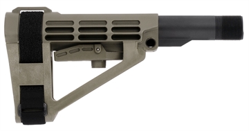Picture of SB TACTICAL SBA4 OD GREEN 5-POSITION ADJUSTABLE W/ 6 POS MILSPEC CARBINE EXT SBA4-04-SB