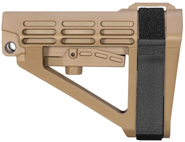 Picture of SB Tactical SBA4 X Synthetic Flat Dark Earth 5-Position Adjustable for AR-Platform (Tube Not Included) SBA4X02SB