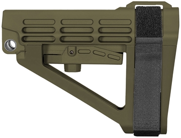 Picture of SB Tactical SBA4 5-Postion Adjustable Brace for AR-15 OD Green SBA4X-04-SB SBA4X04SB